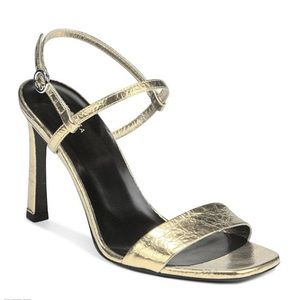NWT VIA SPIGA GOLD REN SLINGBACK SANDALS